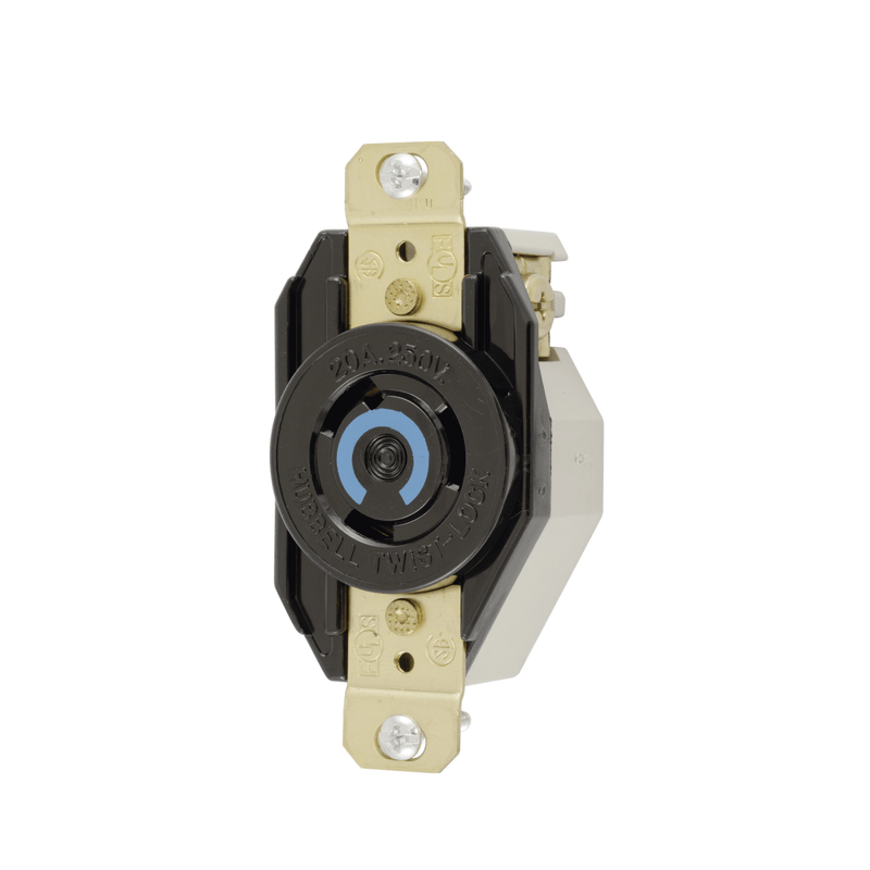 Receptáculo de Media Vuelta/ 20A 250V/ 2 Polos 3 Hilos/ NEMA L6-20R. - SILYMX