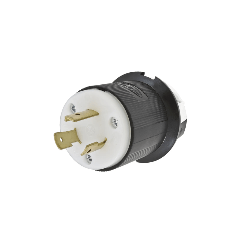Clavija de Media Vuelta/ 20A 250V/ 2 Polos 3 Hilos/ NEMA L6-20P. - SILYMX