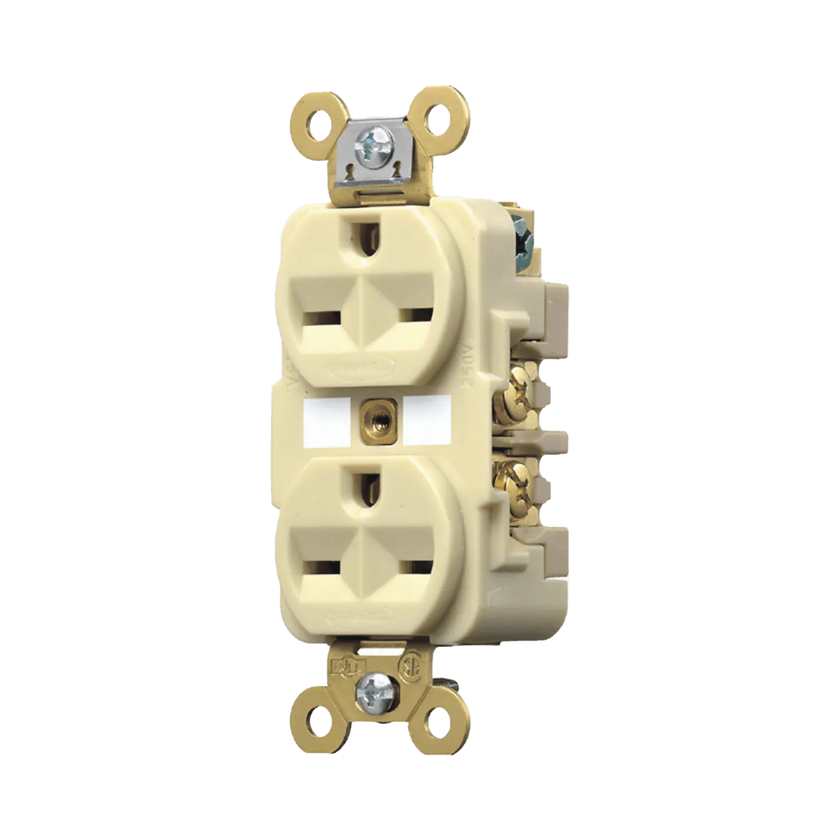 Contacto Dúplex 15 A, 250 V, 2 polos, 3 Hilos, Color Marfil (Nema 6-15R). - SILYMX