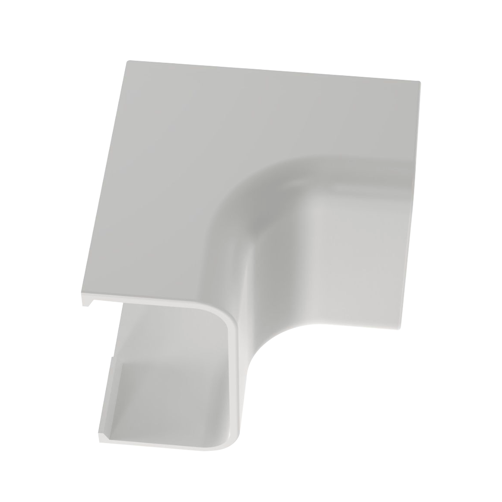 Esquinero interior para uso con canaleta LD10 material ABS Color Blanco - SILYMX