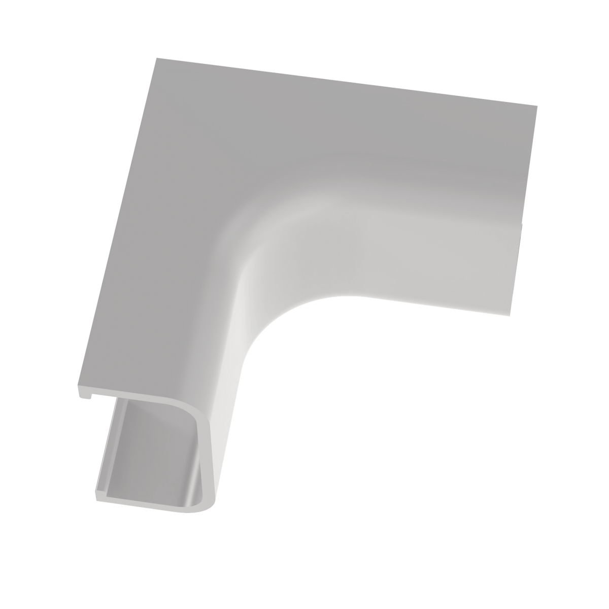 Esquinero interior de radio controlado, para uso con canaleta LD5, material ABS, Color Blanco Mate - SILYMX