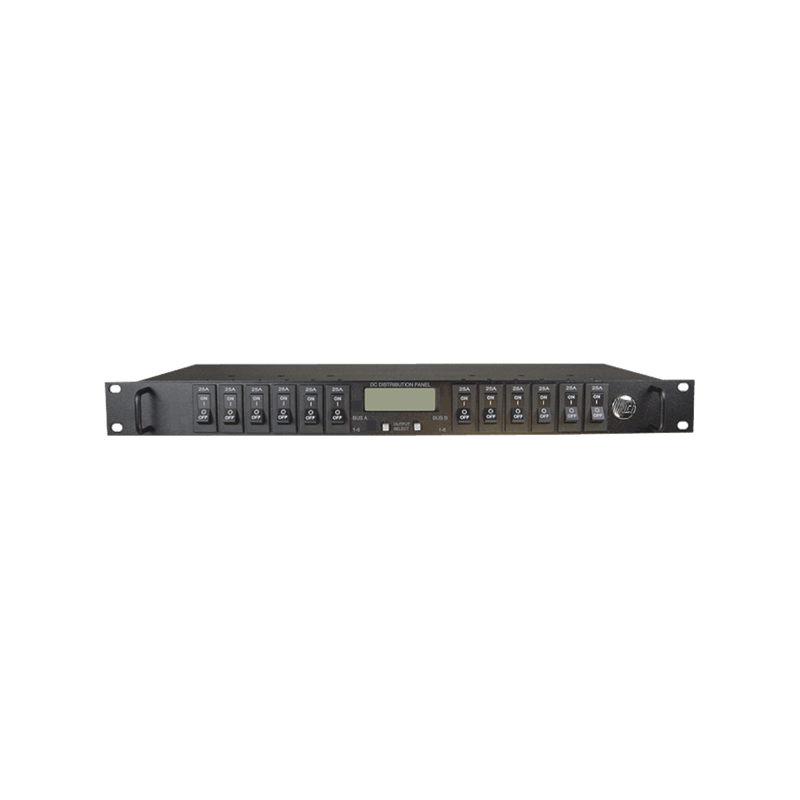 PDU Administrable IP, 12 Salidas para Brakers (No incluidos), Control de Energía Remoto, Doble Bus Inteligente de Distribución CD, Aplicaciones 12,24 y 48 VCD. - SILYMX