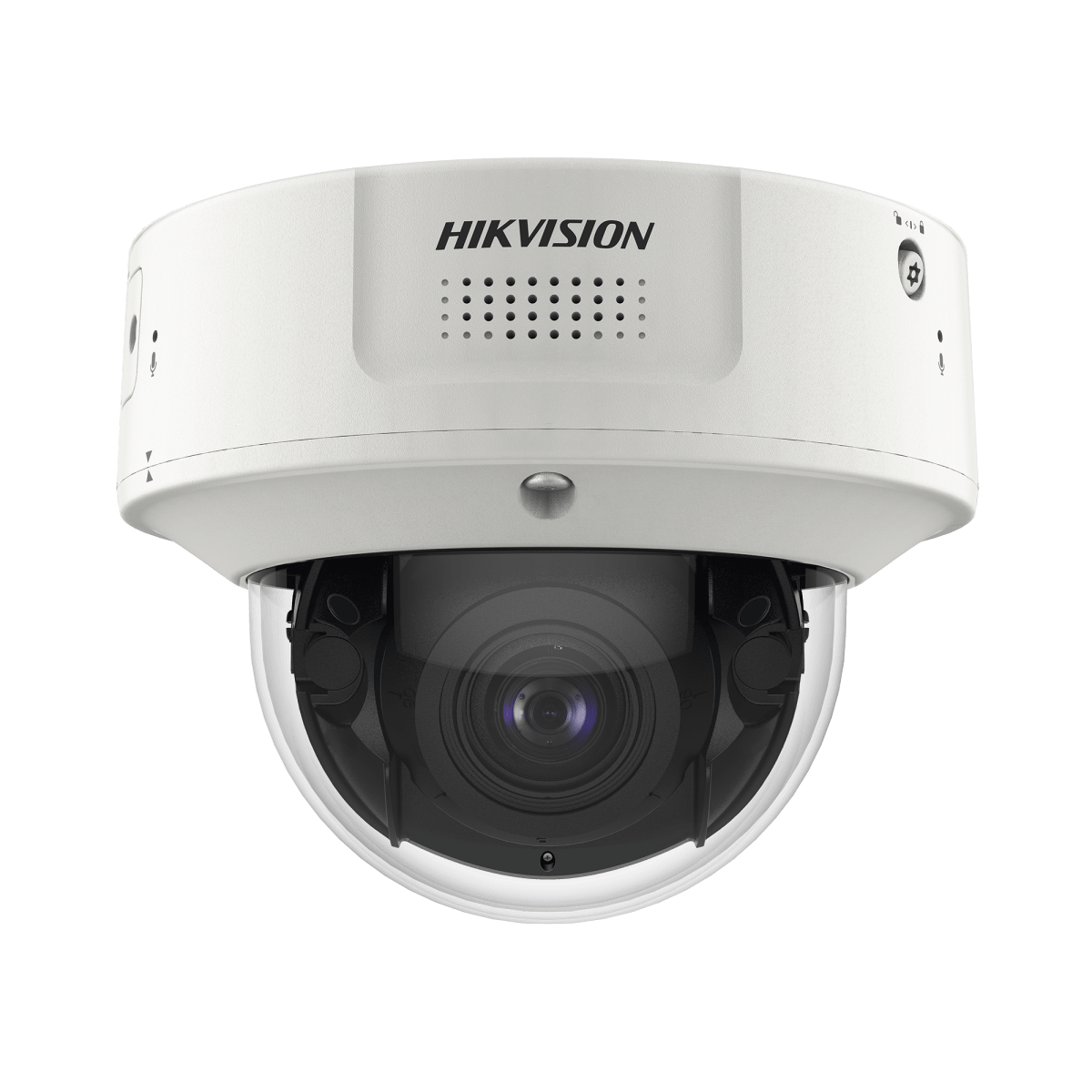 Domo IP 4 Megapixel Lente Mot. 2.8 a 12 mm 40 mts IR EXIR IK10 IP67 H.265+ WDR 140 dB Detección Facial DeepinView Búsqueda por Atributos Micrófono Integrado MicroSD IDS-2CD7146G0-IZS(D) - SILYMX