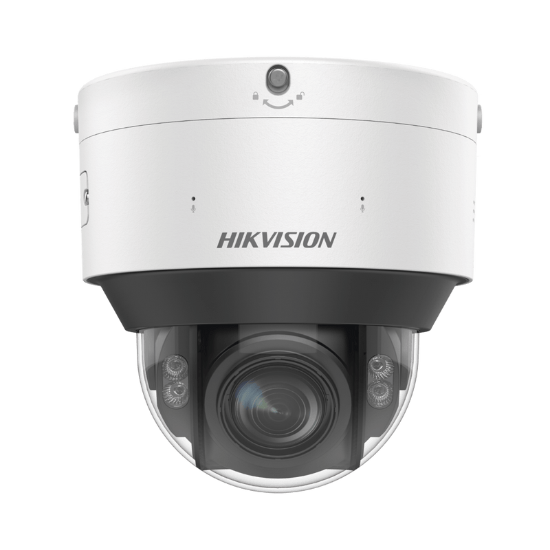 Domo IP 4 Megapixel Lente Mot. 2.8 - 12 mm Luz Dual (IR y Luz Blanca) Reconocimiento Facial Heat Map ACUSENSE Metadata Micrófono Integrado IK10 IP67 WDR 140 dB DeepinView IDS-2CD7547G0-XZHS - SILYMX