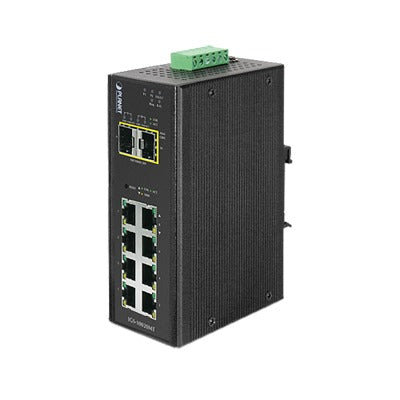 Switch Industrial Administrable Capa 2, 8 Puertos 10/100/1000T, 2 Puertos SFP 1G / 2.5 G BASE X - SILYMX