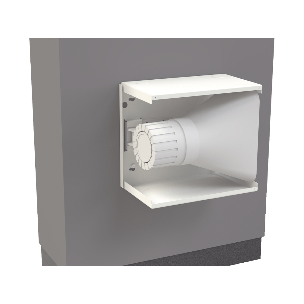 Gabinete para Resguardo de Sirena de 30 W (SF581A o SF581L No incluida), Preparación para Tamper (No incluido). - SILYMX