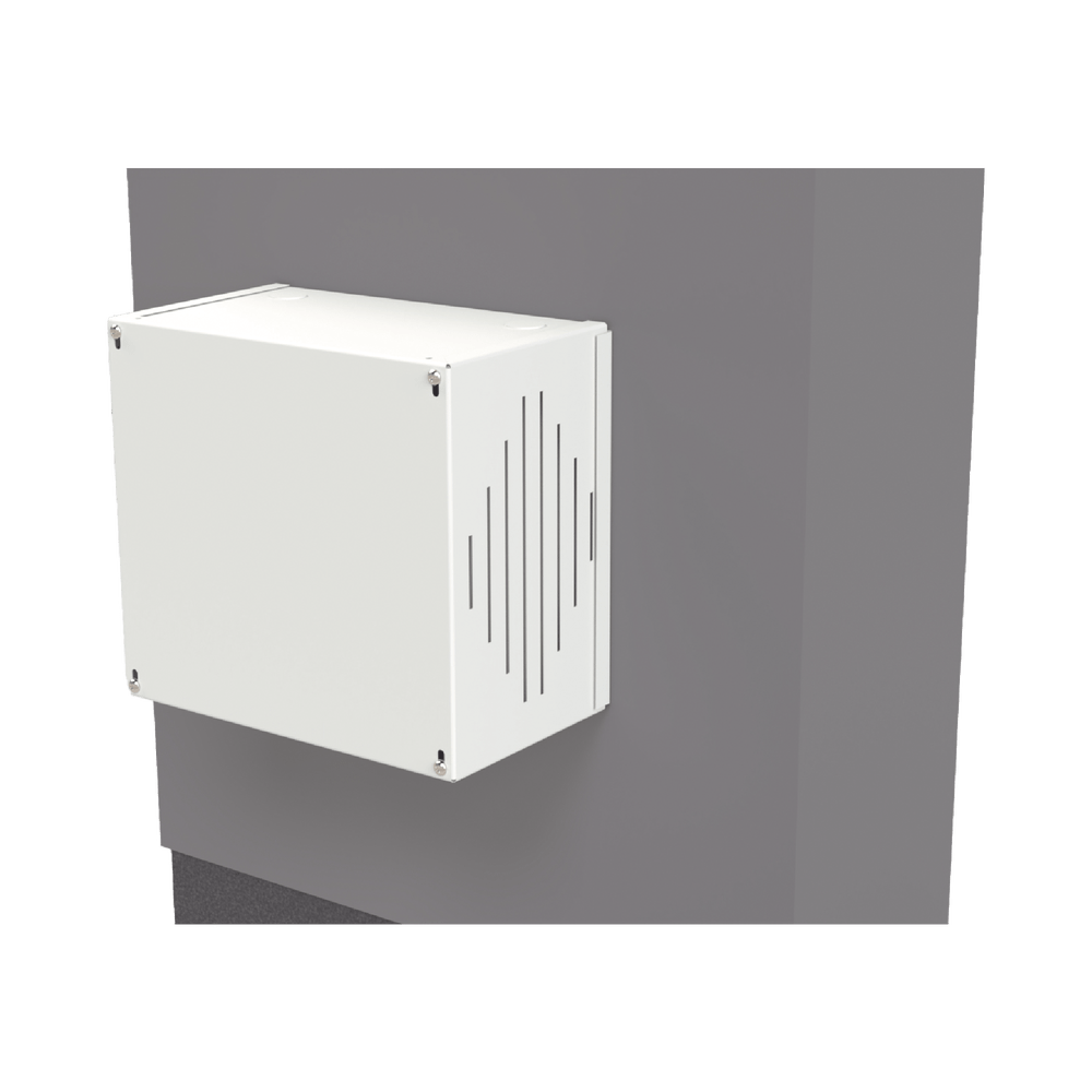Gabinete para Resguardo de Sirena de 30 W (SF581A o SF581L No incluida), Preparación para Tamper (No incluido). - SILYMX
