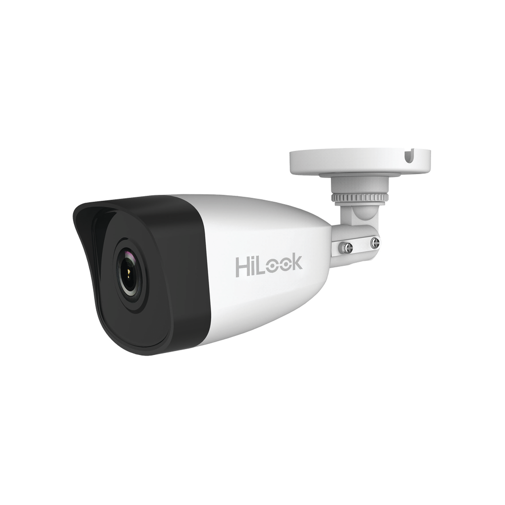 Cámara Bala IP HiLook 4 Megapixel 30 mts IR Exterior IP67 PoE WDR 120 dB Lente 2.8 mm H.265+ Onvif IPC-B140H(C)