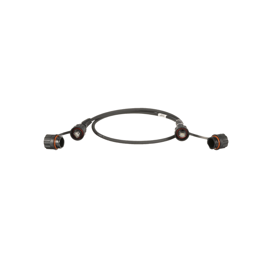 Patch Cord Cat6A IndustrialNet, Blindado S/FTP, Con Plug Industrial y Tapa en Cada Extremo, 3 Metros - SILYMX