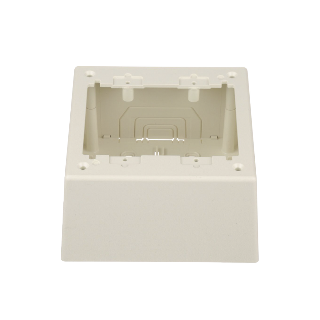 Caja De Pared Superficial Doble Con Divisor Opcional Uso Universal Con Placas De Pared Color Blanco Mate