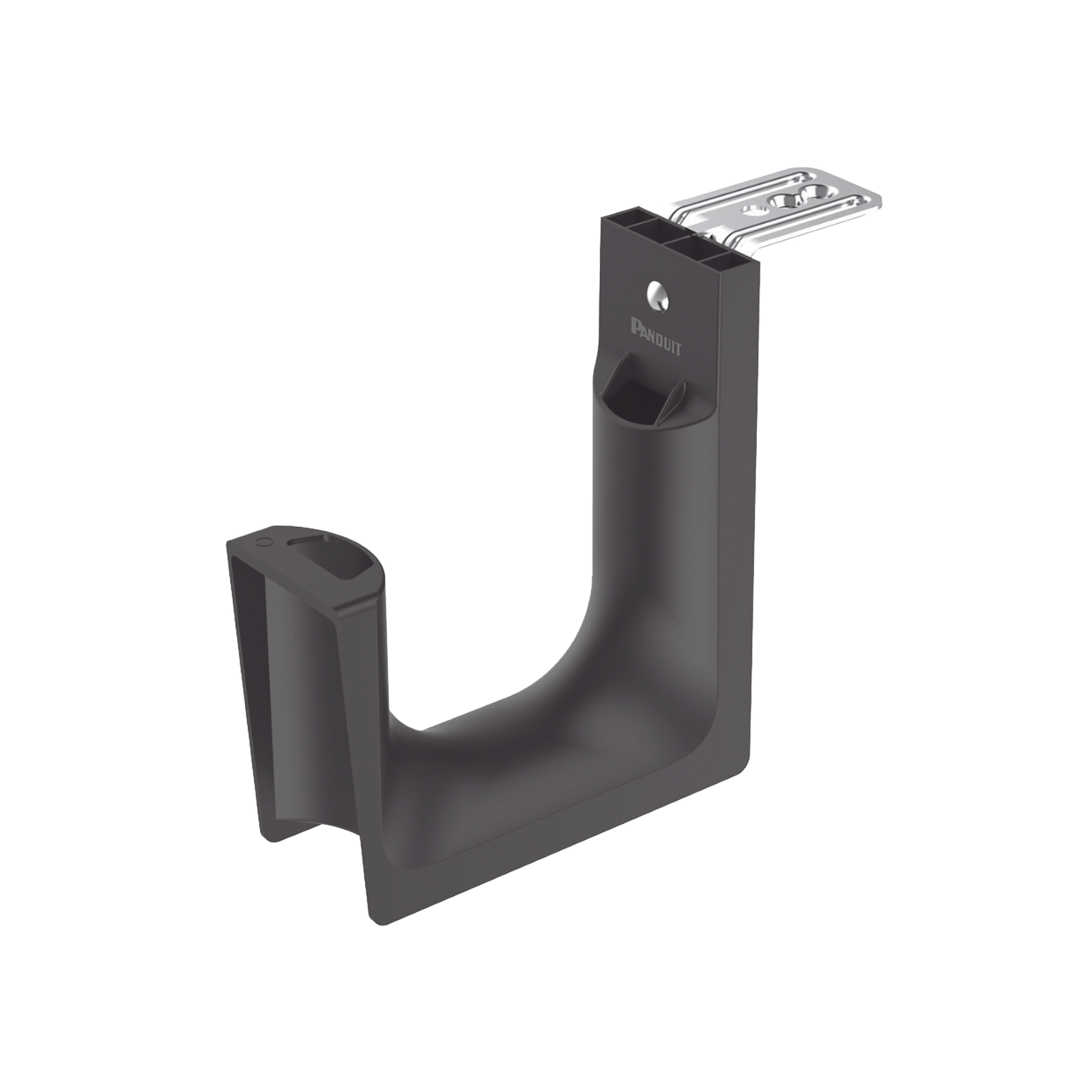 Sujetador tipo J (J-Hook) Con Soporte para Montaje en Techo Para 180 Cables Cat6 Nylon 6.6 Color Negro 10 piezas - SILYMX