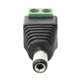 Adaptador Macho Tipo Jack de 3.5 mm Polarizado de 12 Vcc Terminales Tipo Tornillo Polarizado (+/-) Ideal para Cámaras de Video Vigilancia JR-52 - SILYMX