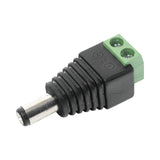 Adaptador Macho Tipo Jack de 3.5 mm Polarizado de 12 Vcc Terminales Tipo Tornillo Polarizado (+/-) Ideal para Cámaras de Video Vigilancia JR-52 - SILYMX