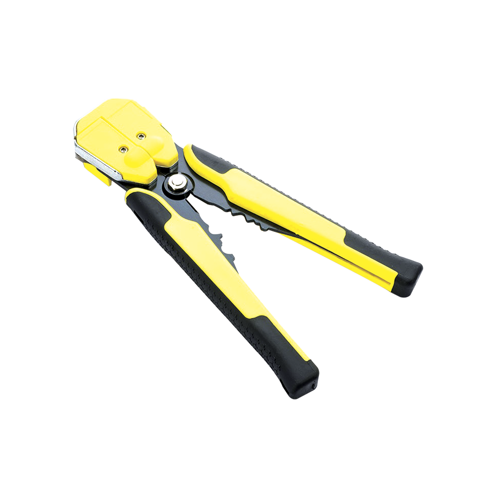 Pinza multifuncional Pelacables, con terminal de pestaña, prensado automático de color amarillo. - SILYMX