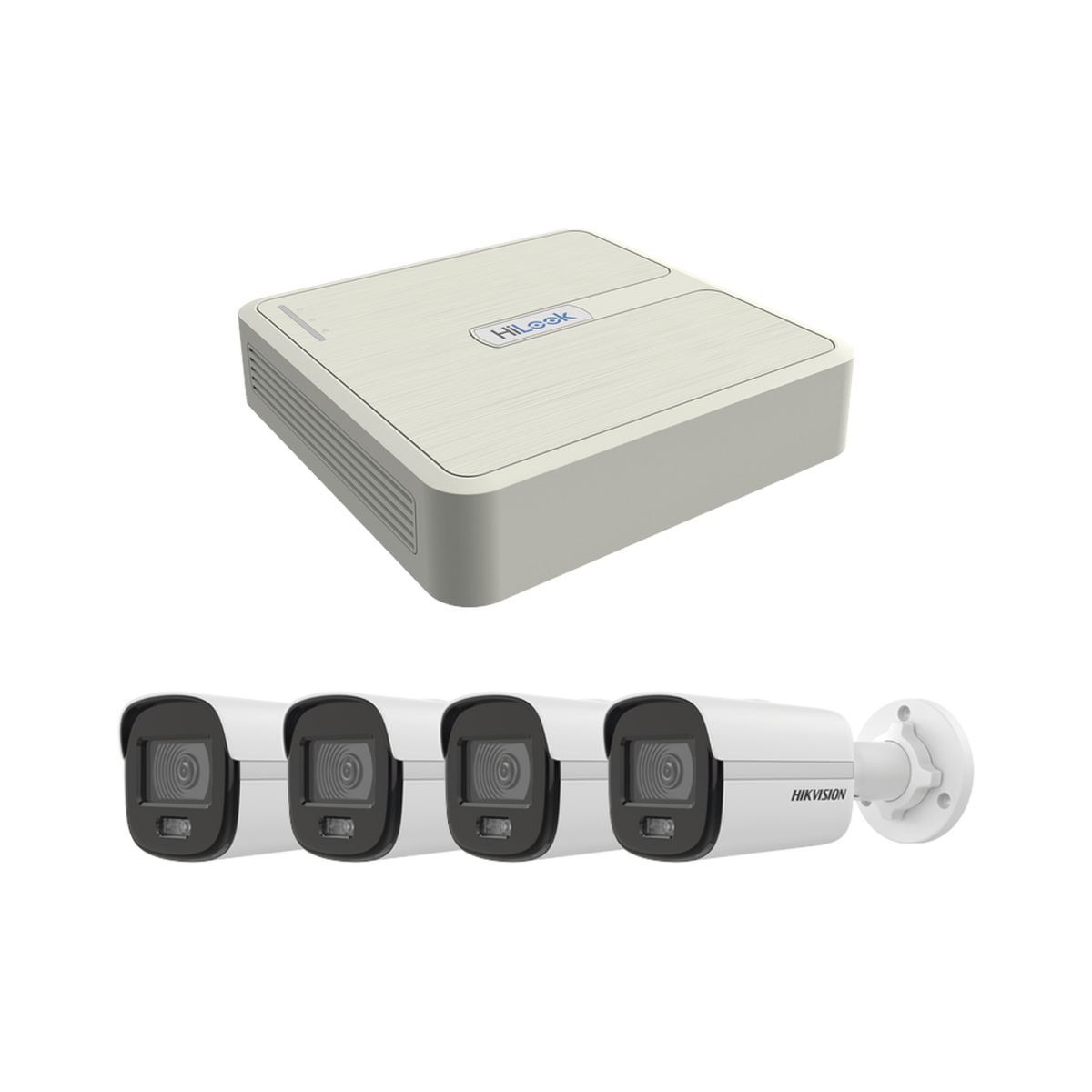 Kit Ip 1080P / Nvr De 4 Canales / 4 Cámaras Ip Bala Colorvu KIPCV2M/4B - SILYMX