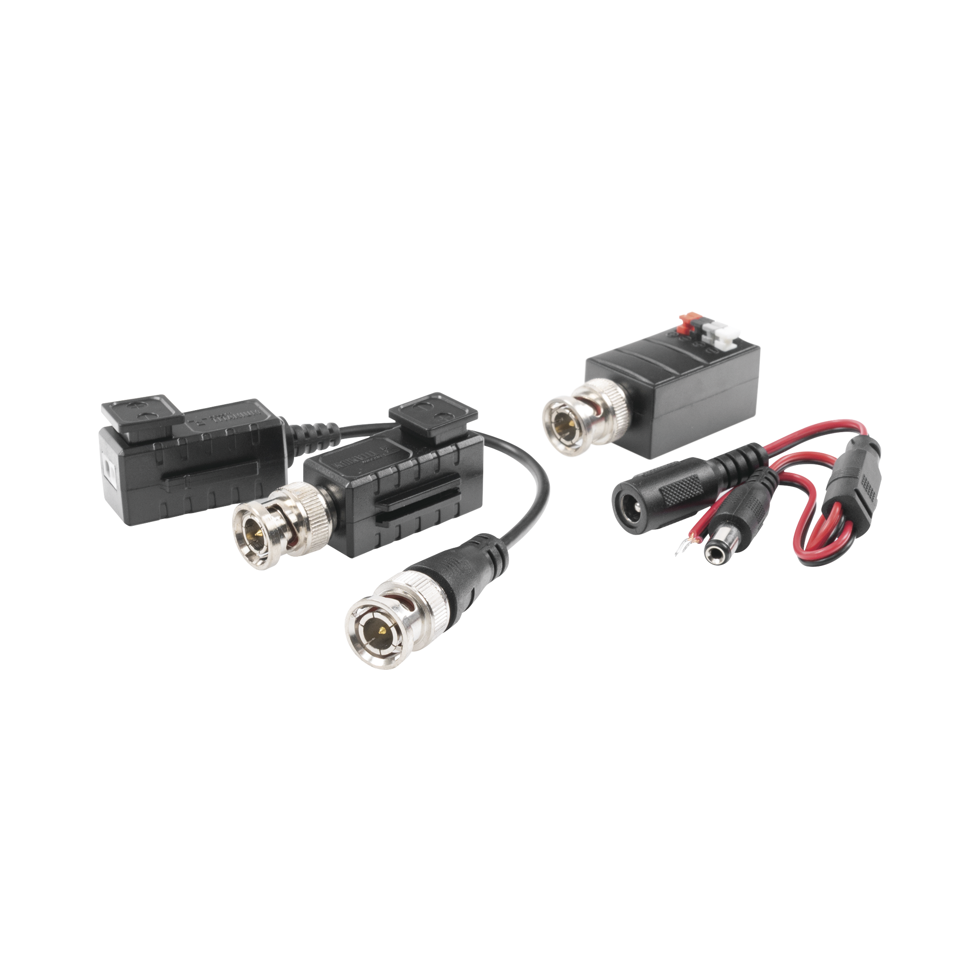 Kit de TRANSCEPTORES DE VIDEO DE LARGO ALCANCE / 320 Metros / Resolución 720P y 1080P / Cat 5e/6 / Compatible con cámaras HD-TVI/CVI/AHD/CVBS / Alimente solo el Receptor / Protección Interconstruida contra sobretensión. - SILYMX