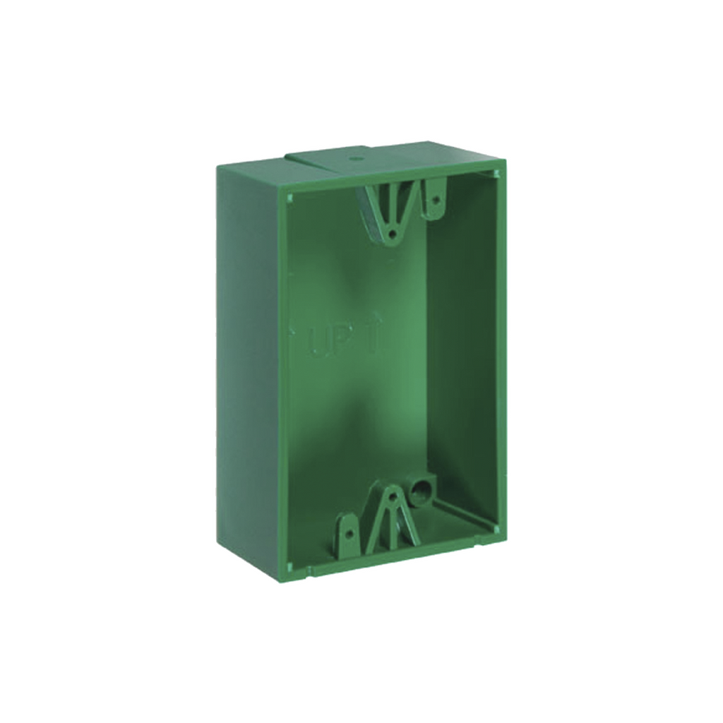 Caja de Montaje Color Verde para Botones de Emergencia STI - SILYMX