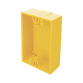 Caja de Montaje Color Amarillo para Botones de Emergencia STI