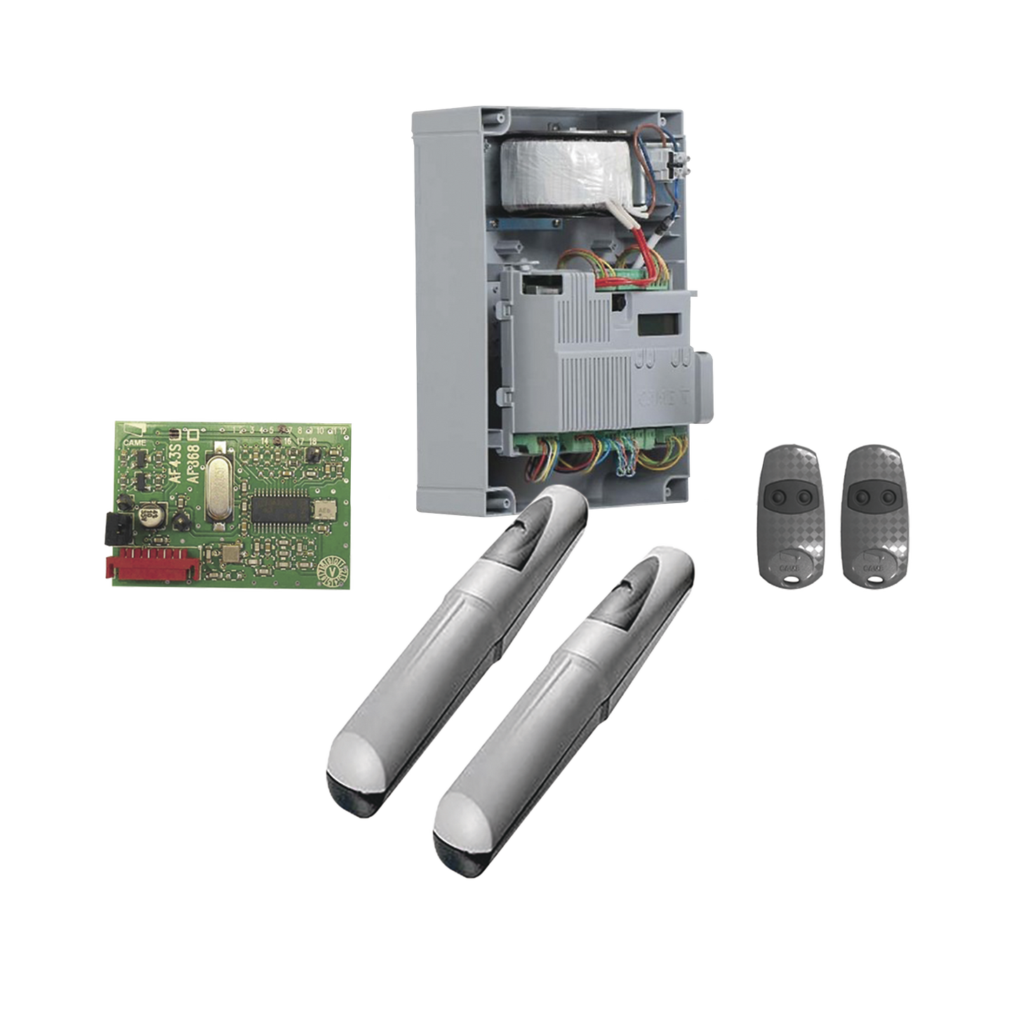 Kit de operadores AXO 3024 Para puertas Abatibles de hasta 3 Metros y 500 Kg de peso por hoja - SILYMX