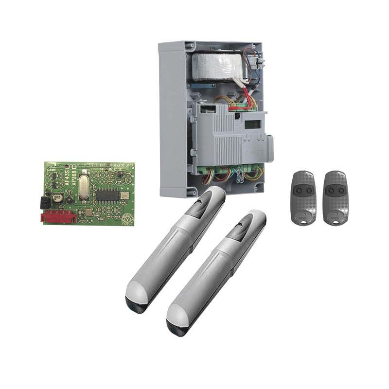 Kit de operadores AXO 3024 Para puertas Abatibles de hasta 3 Metros y 500 Kg de peso por hoja - SILYMX