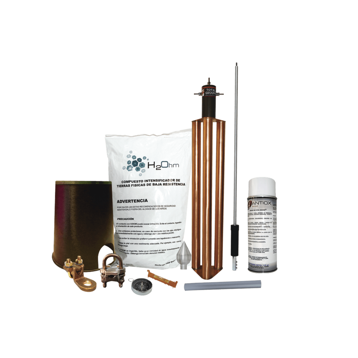 Kit Pararrayo Con Accesorios De Instalación En Torre Para Protección De 80 M De Diámetro. KITMASTERALUT - SILYMX