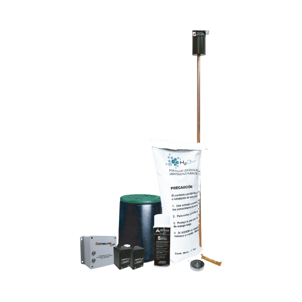 Kit De Tierra Física (Variground) Con Supresor De Pico (Soho) Y Accesorios De Instalación. KIT-MASTER-SOHO - SILYMX