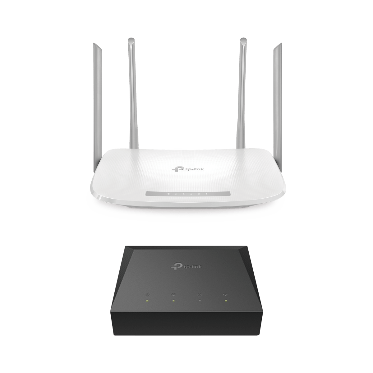 Kit de ONU Gigabit XZ000G3 con Router Router Inalámbrico ISP doble banda AC, Hasta 1167 Mbps, 4 antenas externas omnidireccional, Puertos Gigabit - SILYMX