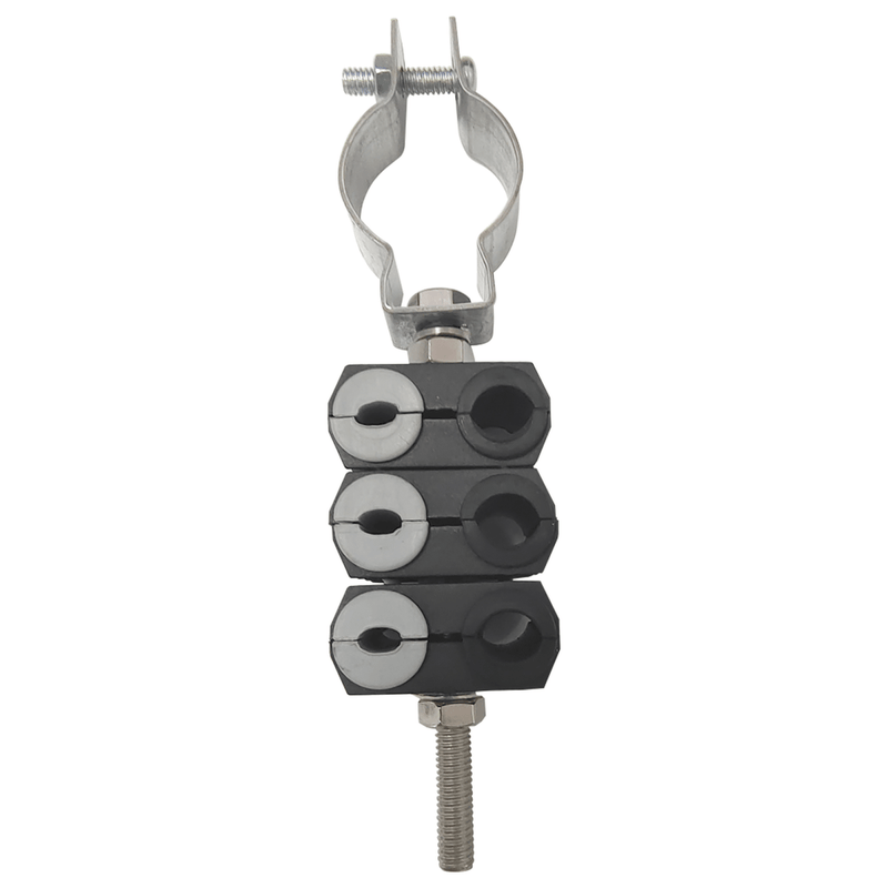 Kit De Tres Sujetadores De Plastico Para Seis Cables De 6 A 8 Mm Con Todo Y Hardware De Instalación KITST68MCLICK3 - SILYMX