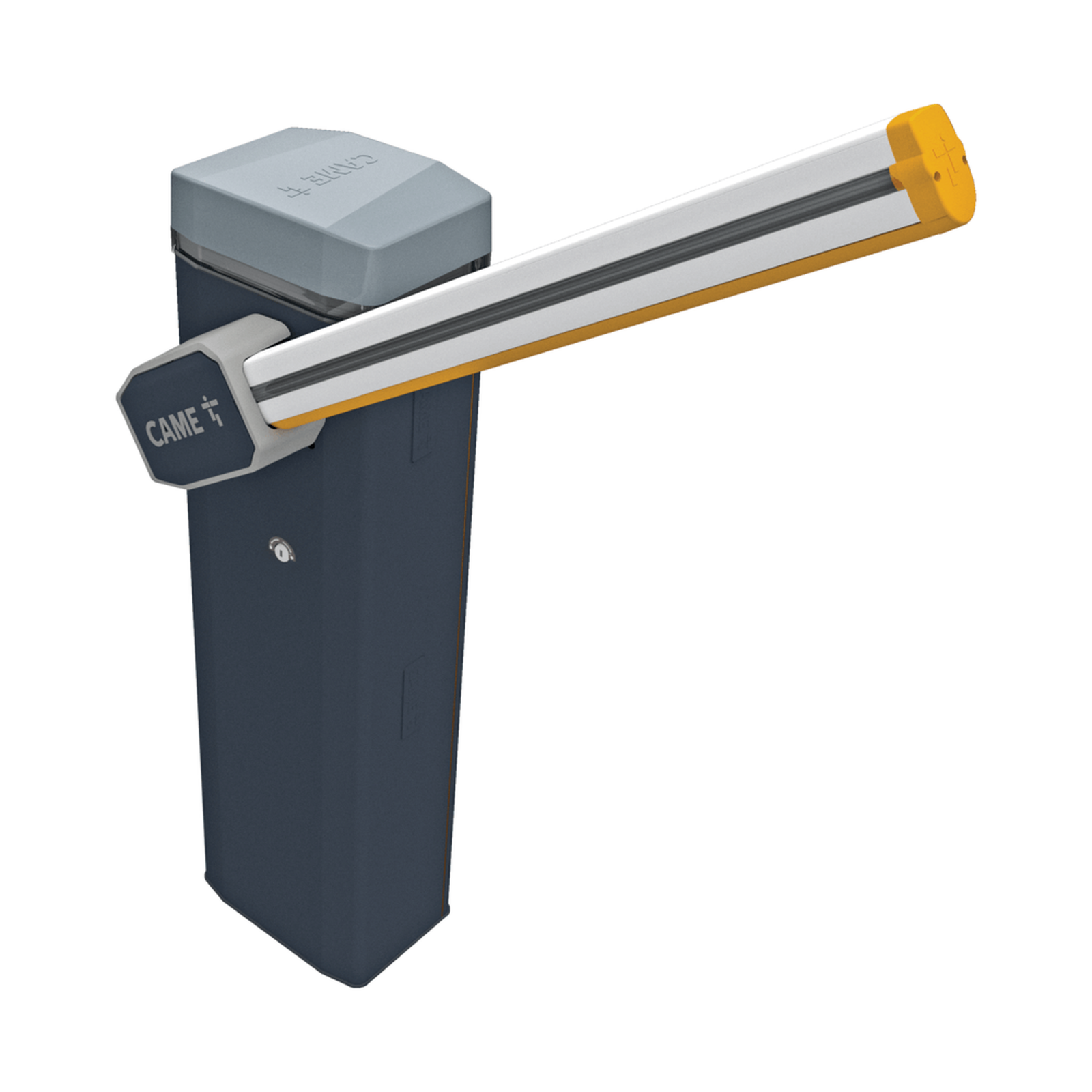 Kit de Barrera Vehicular CAME GT4 con Brazo Iluminado Rojo-Verde Izquierda o Derecha Configurable en Campo KT-GT4-LED - SILYMX