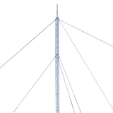 Kit de Torre Arriostrada de Techo de 18 m con Tramo STZ30 Galvanizado Electrolítico (No incluye retenida). - SILYMX