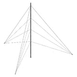Kit de Torre Arriostrada de Piso de 15 m Altura con Tramo STZ30 Galvanizado Electrolítico (No incluye retenida). - SILYMX