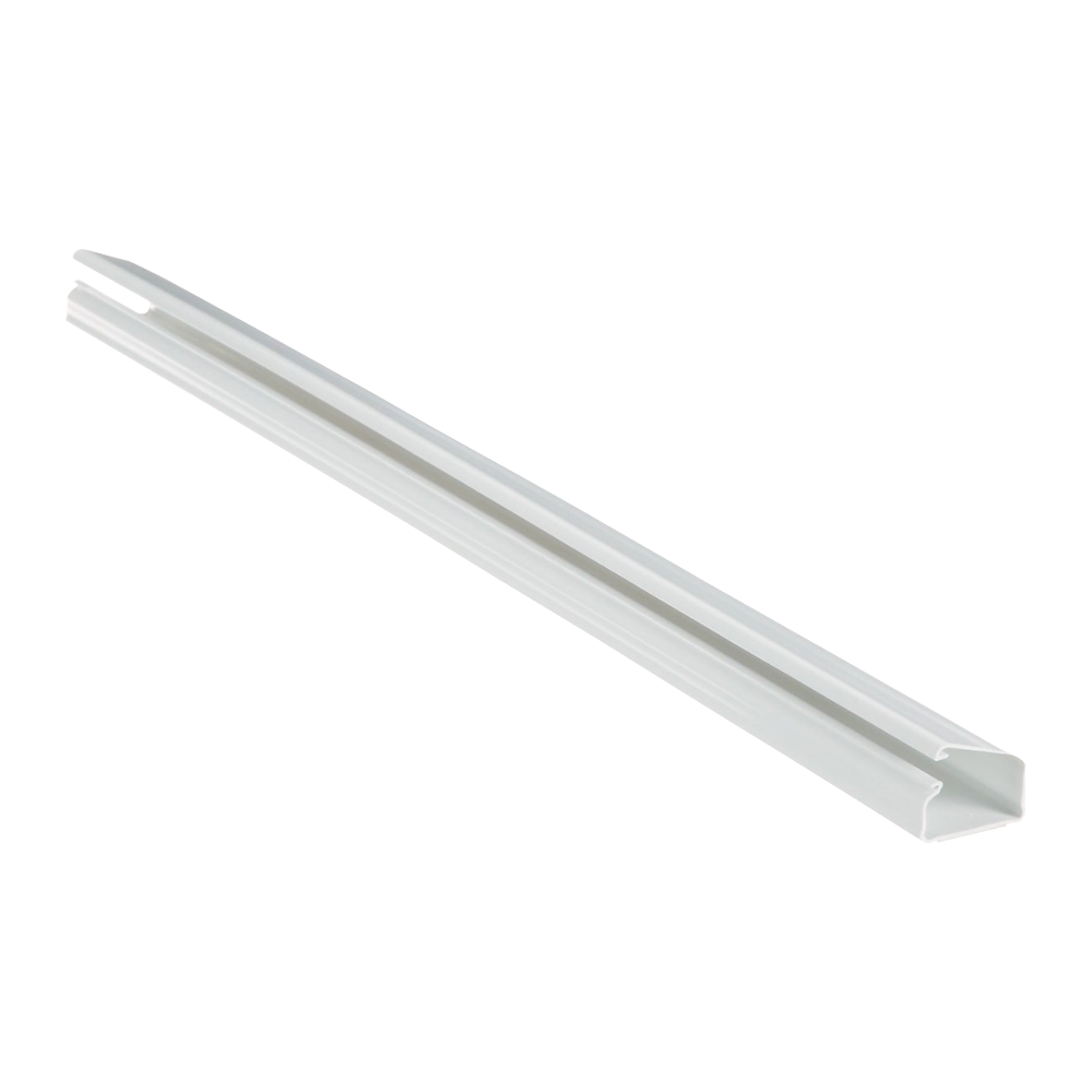 Canaleta LD10 de PVC rígido con cinta adhesiva para instalación sin herramientas de 38.4 x 24 x 1828.8 mm Color Blanco - SILYMX
