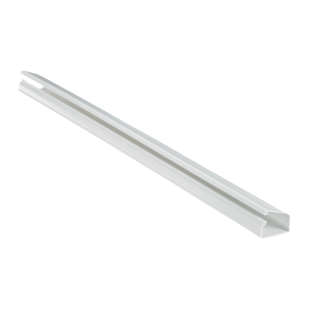 Canaleta LD10 de PVC rígido con cinta adhesiva para instalación sin herramientas de 38.4 x 24 x 1828.8 mm Color Blanco
