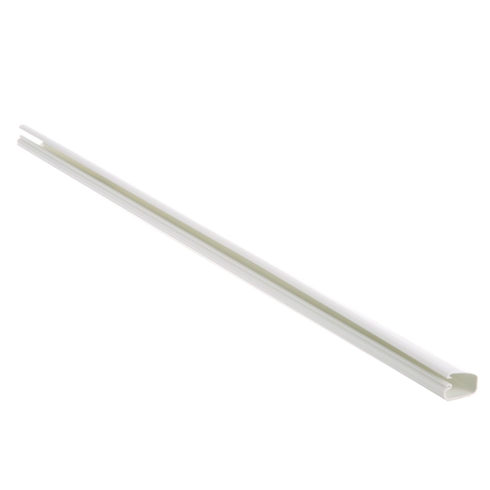 Canaleta LD5 de PVC rígido con cinta adhesiva para instalación sin herramientas 26 x 15 x 1828.8 mm Color Blanco - SILYMX