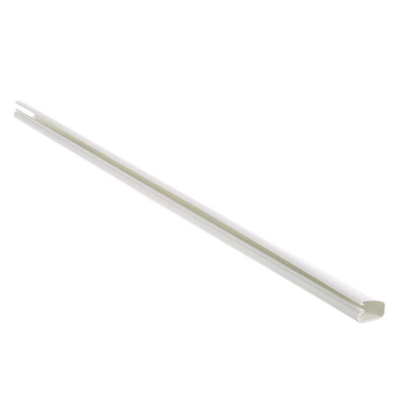 Canaleta LD5 de PVC rígido con cinta adhesiva para instalación sin herramientas 26 x 15 x 1828.8 mm Color Blanco - SILYMX