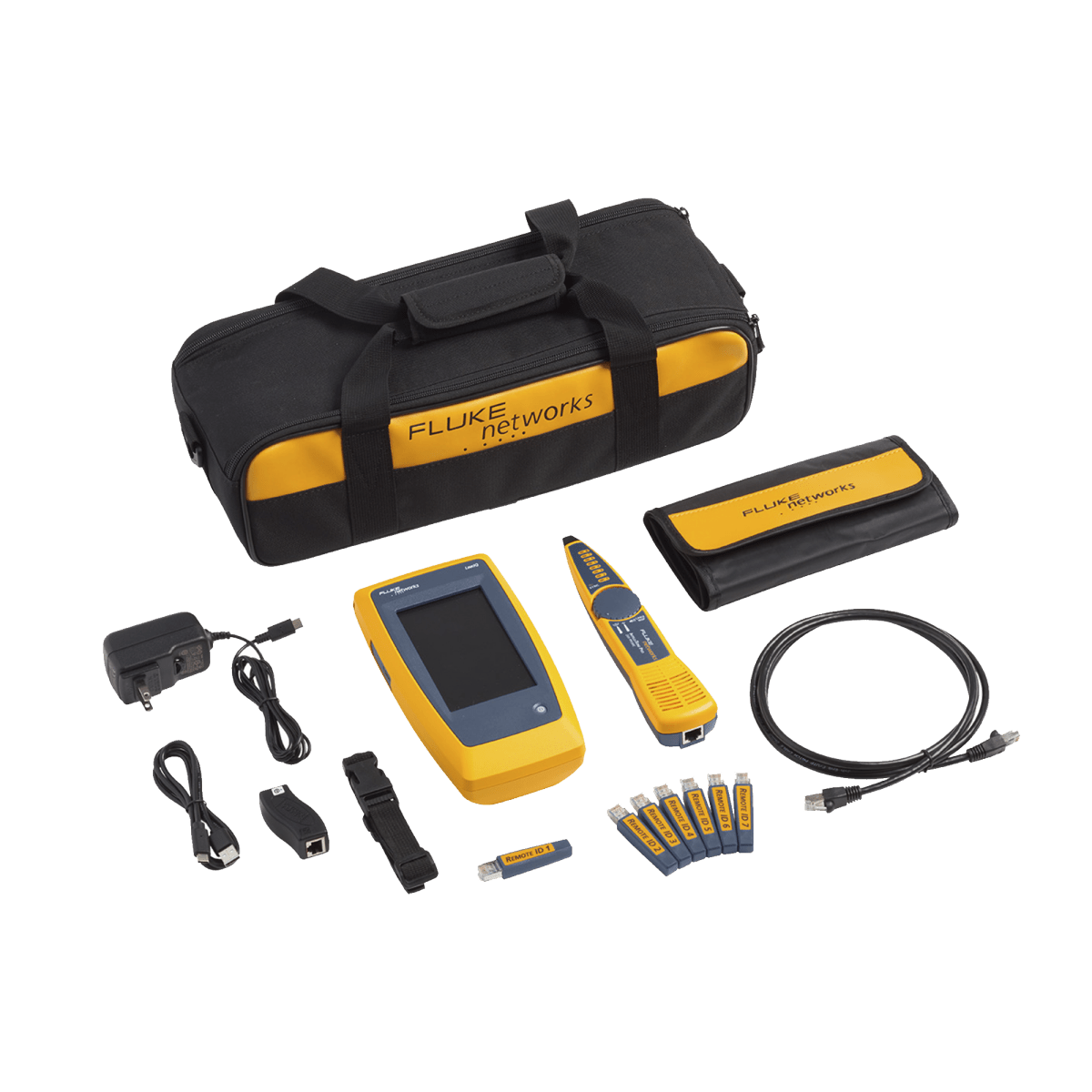 Kit Avanzado de Calificador de Red LinkIQ, Para Verificar Rendimiento de Cableado Hasta 10Gbps Basado en Frecuencia, con Pantalla Multitáctil a Color - SILYMX