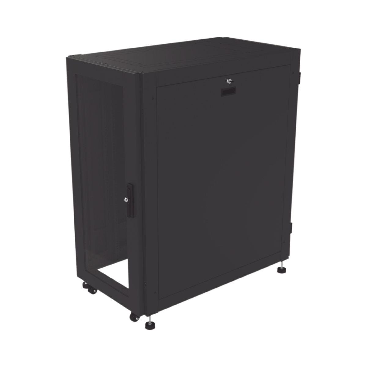 Gabinete Profesional para Telecomunicaciones de 24UR, 600 mm de Ancho x 1000 mm de Profundidad - SILYMX