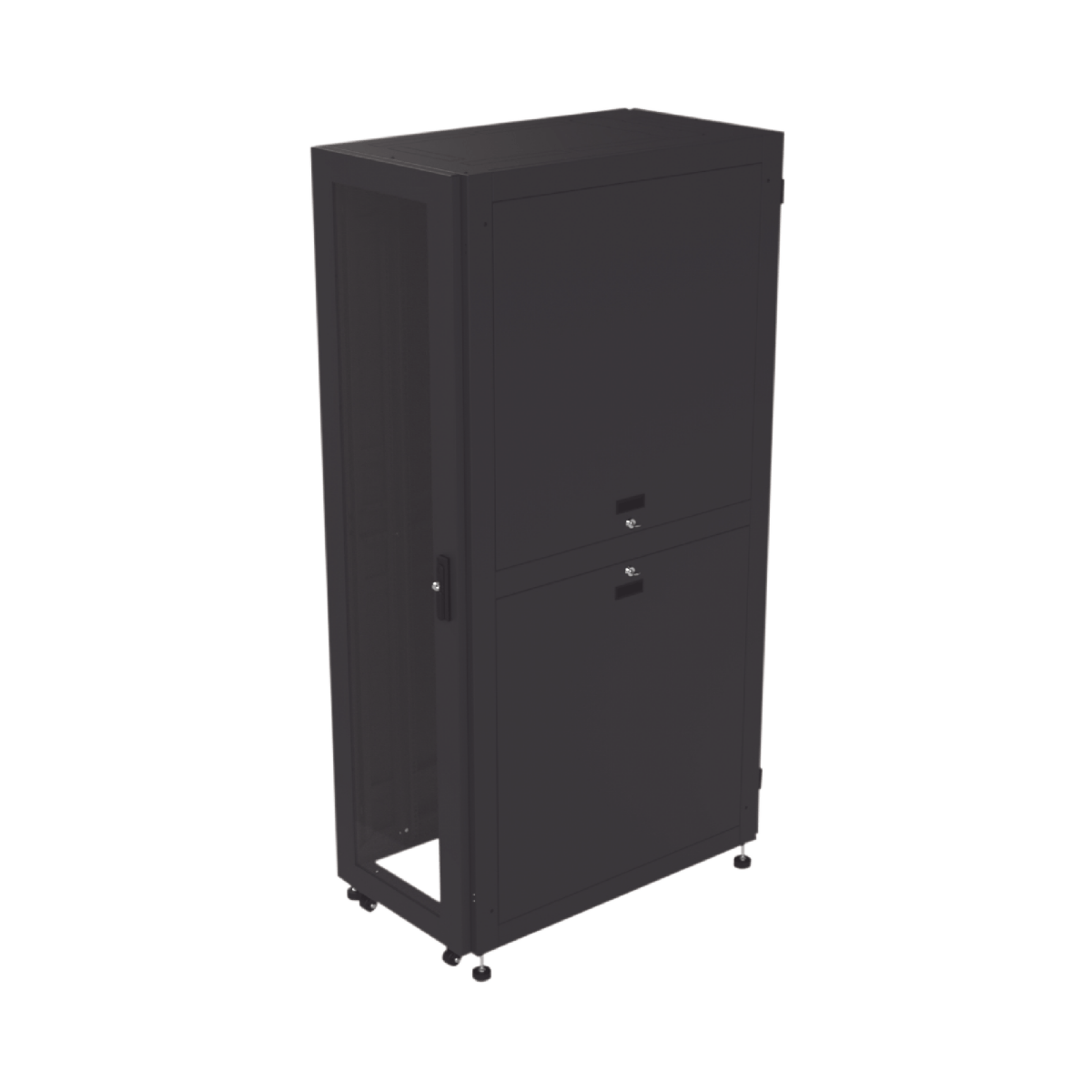 Gabinete para Telecomunicaciones Rack Estándar de 19", 42UR, 600 mm Ancho x 1000 mm Profundidad. Fabricado en Acero - SILYMX