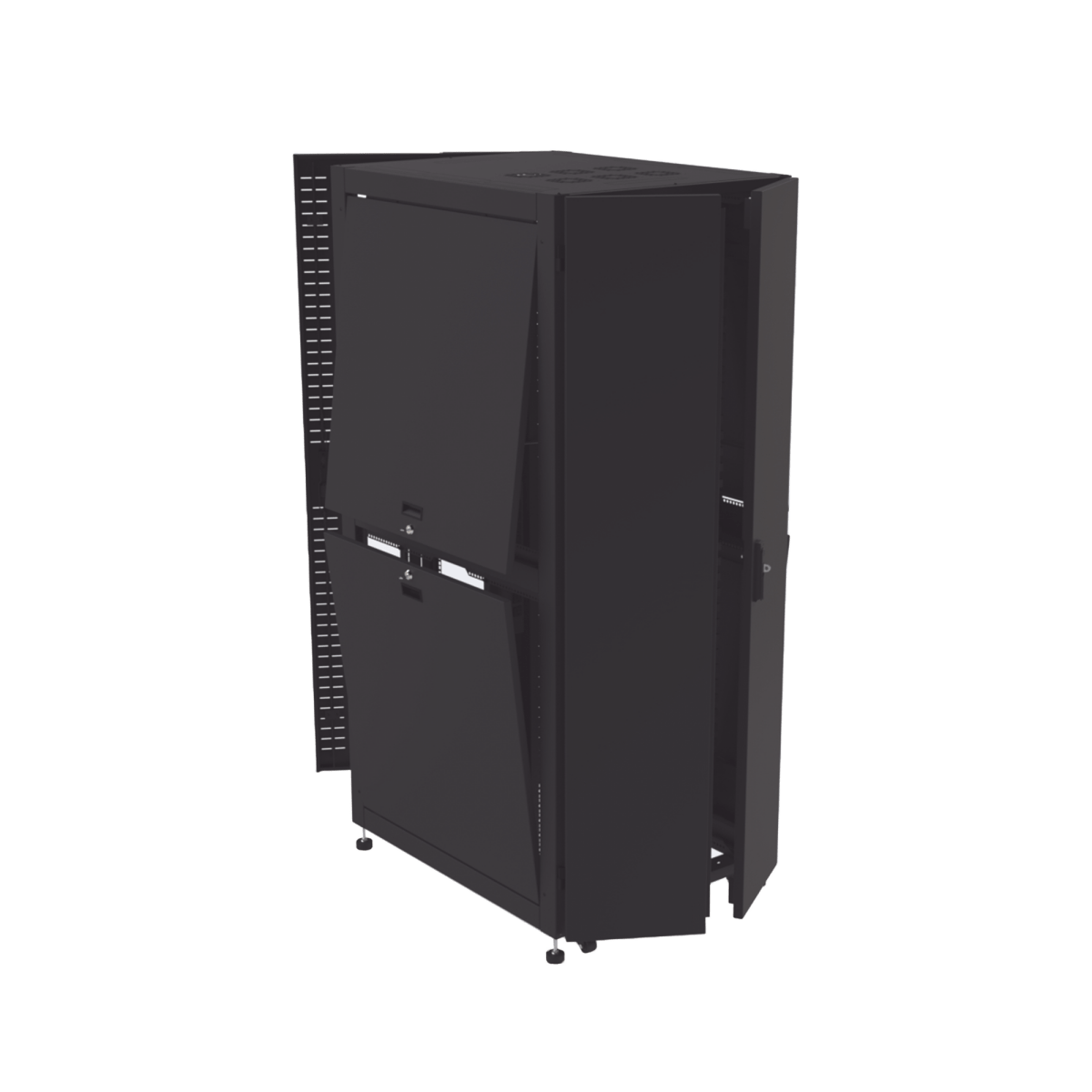Gabinete para Telecomunicaciones Rack Estándar de 19", 42UR, 800 mm Ancho x 1000 mm Profundidad. Fabricado en Acero LP-80100-42UR2 - SILYMX