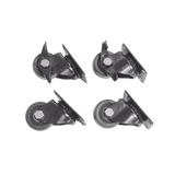 Juego de 4 Ruedas para Gabinetes Linkedpro Terminación R2 (2 con freno, 2 libres). - SILYMX