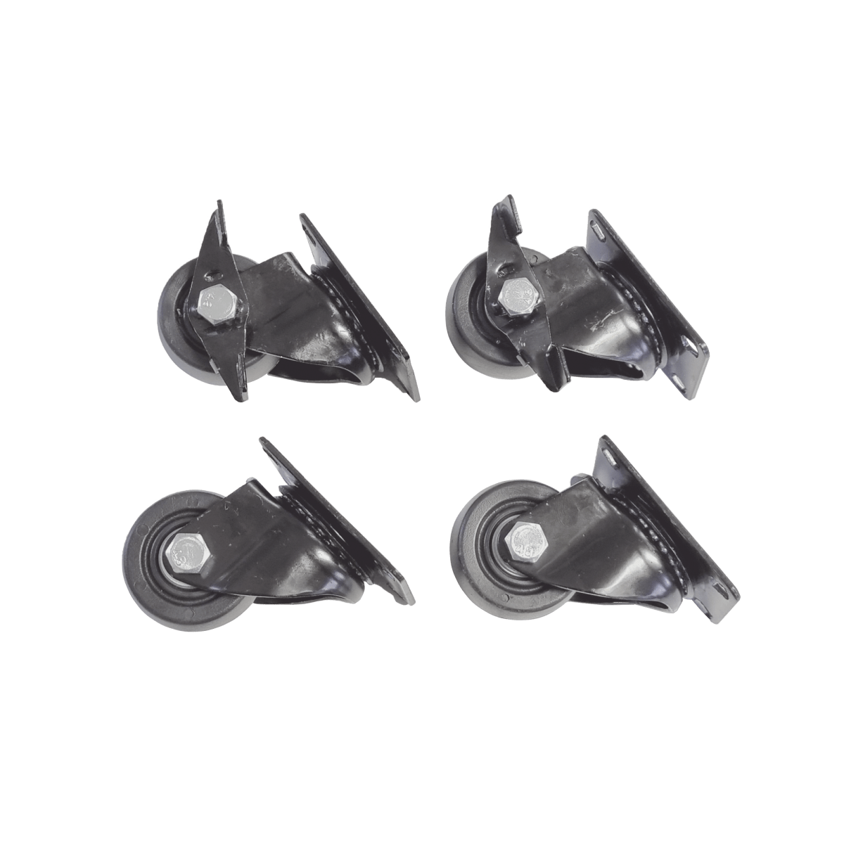 Juego de 4 Ruedas para Gabinetes Linkedpro Terminación R2 (2 con freno, 2 libres). - SILYMX