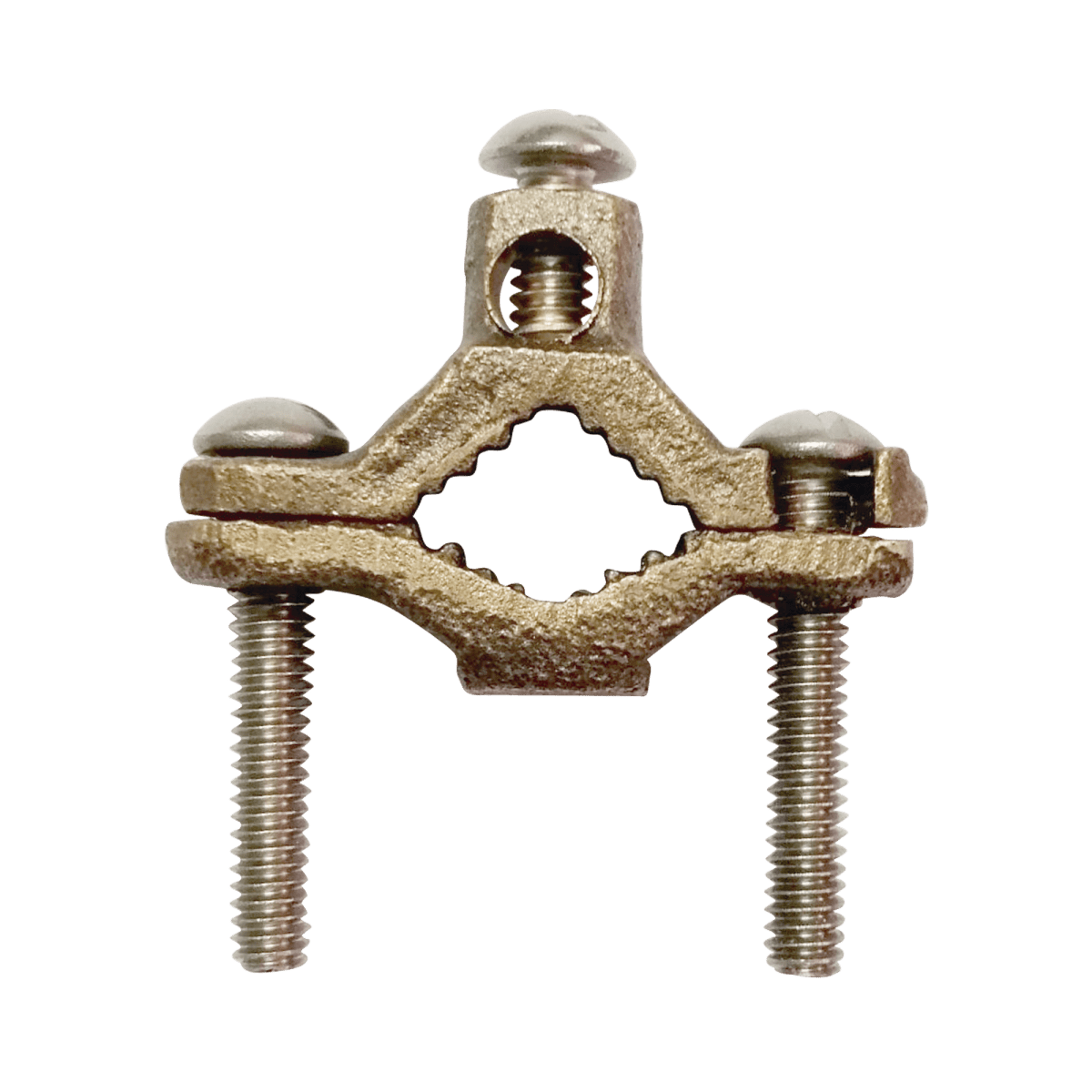 Conector para Tubo de hasta 1 1/4" a cable Cal. 4 AWG. Ideal para Aterrizaje de Torres TZ - SILYMX