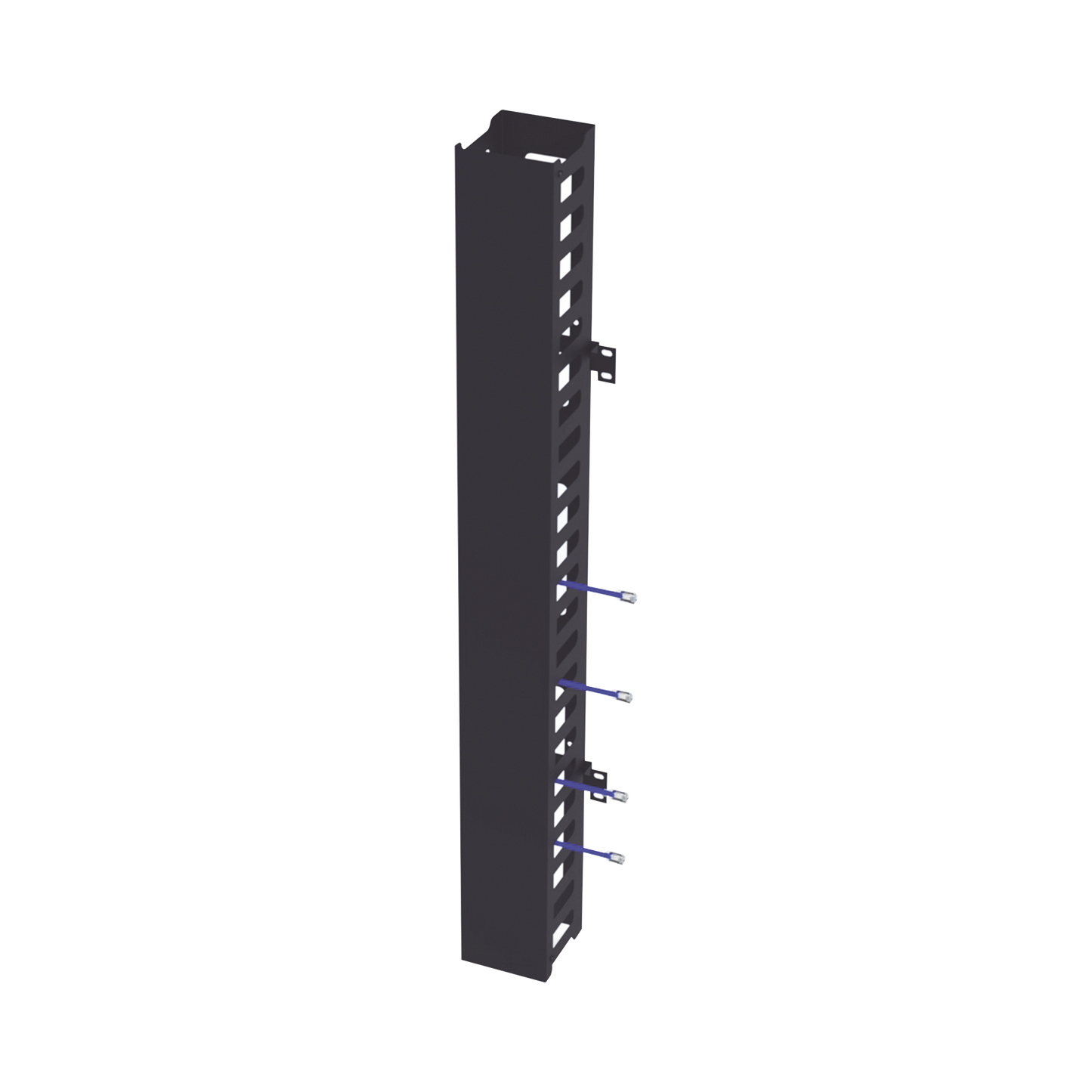 Kit Organizador Vertical de Cable Sencillo para Rack Abierto de 24 Unidades para EIQR3224 y EIRL5524DR. - SILYMX