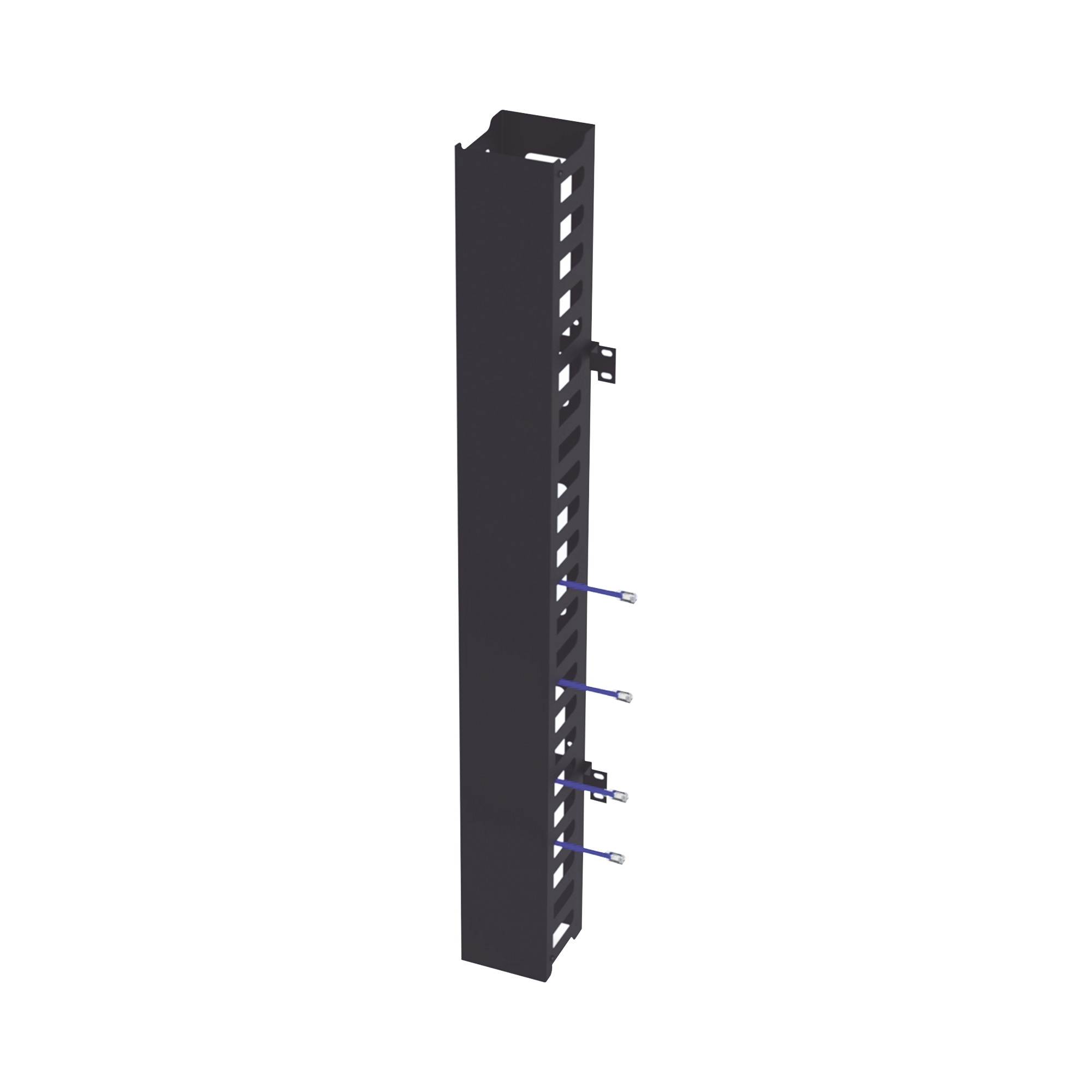 Kit Organizador Vertical de Cable Sencillo para Rack Abierto de 24 Unidades para EIQR3224 y EIRL5524DR. - SILYMX