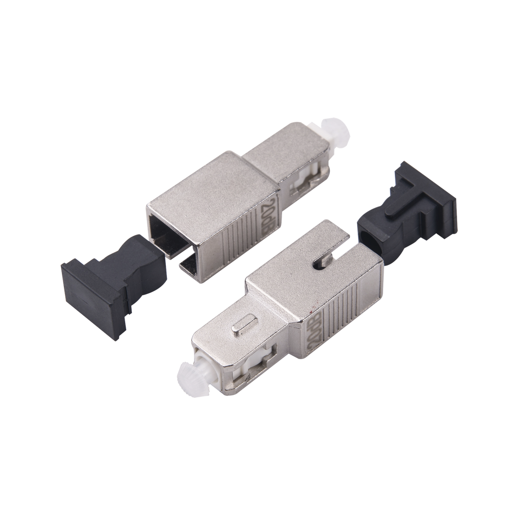 Atenuador óptico macho-hembra con conector SC/UPC de 15dB para fibra Monomodo - SILYMX