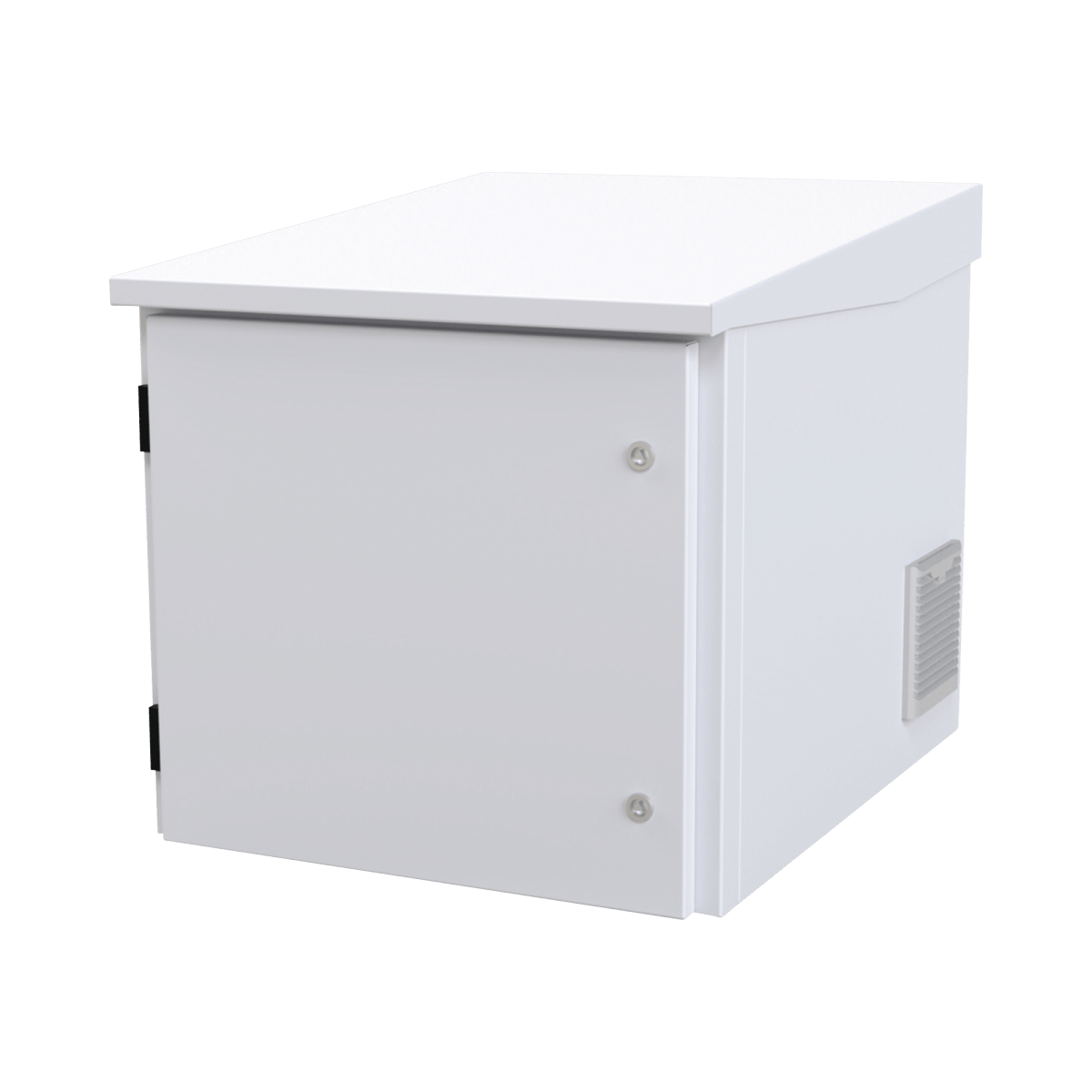 Gabinete PROFUNDO de Exterior de 9UR con Ventiladores y Termostato (Montaje a poste o torre se vende por separado) - SILYMX