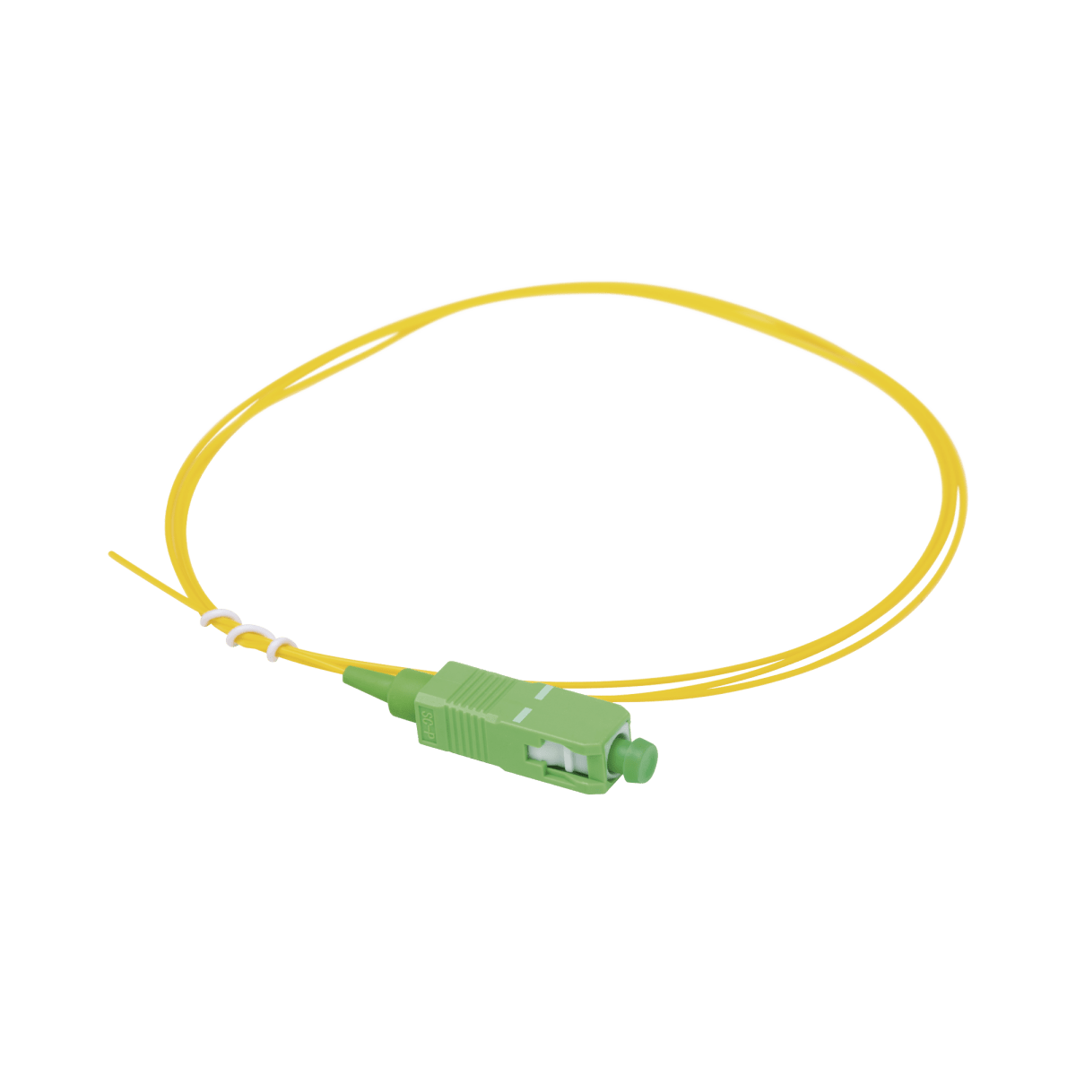 Pigtail de Fibra Óptica Monomodo SC/APC, simplex de 1 metro - SILYMX