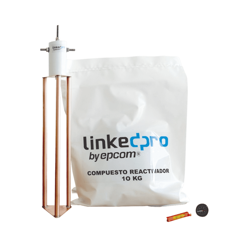 Electrodo Para Tierra Fisica Corriente Máxima De 30 Amp Con Compuesto Mejorador De Terreno - SILYMX