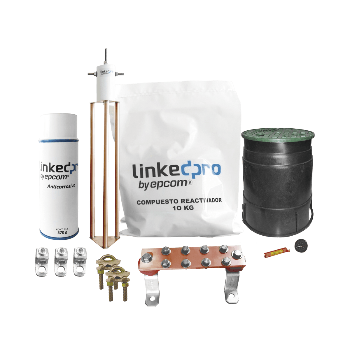 Kit de puesta a tierra LinkedPro para protección de hasta 30 Amp LP-GROUND30A-KIT - SILYMX