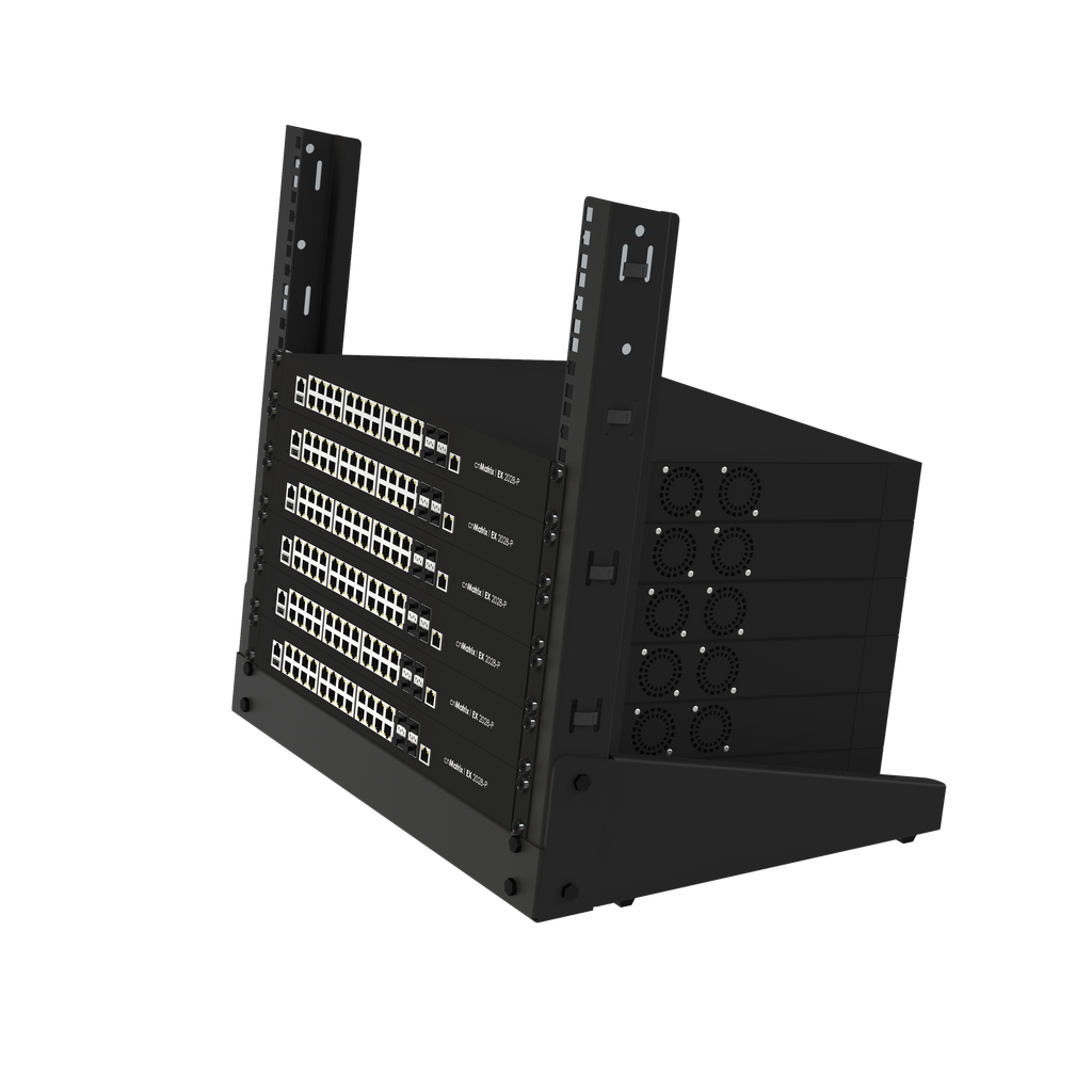 Rack de 19", 9 UR, Para Uso en Mesa. Ideal para Instalaciones Temporales/Pruebas/Exhibición.